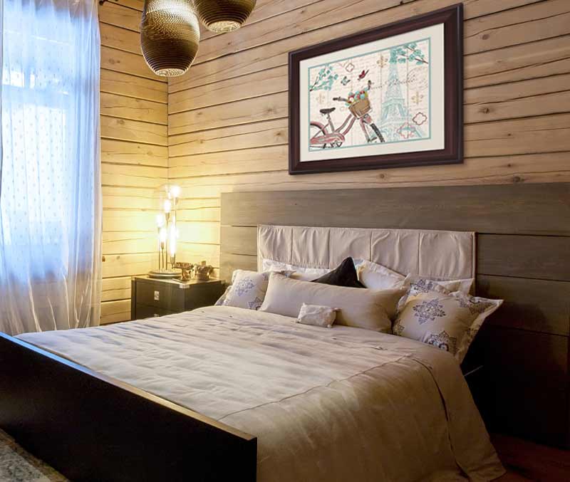framed bedrooma art