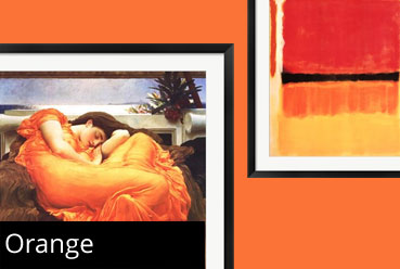 Orange Art Framed
