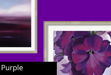 Framed Purple Print