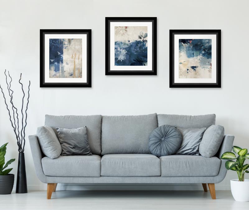 Decorate With Chic Black and Blue Art | Decorate with Color Trends at ...
