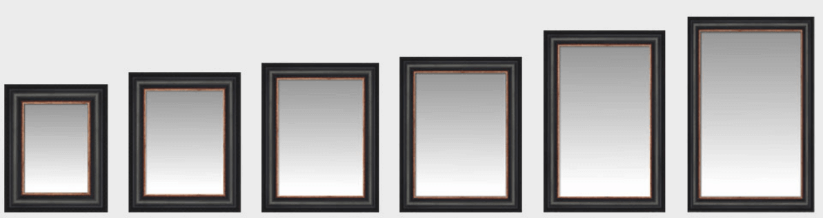 Custom Framed Mirror - Custom Sized Mirror - Custom Size Table - Custom  Bathroom Mirrors