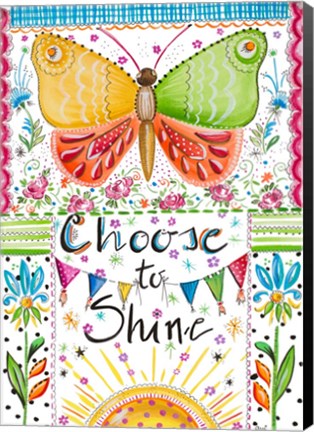 Framed Choose to Shine Print