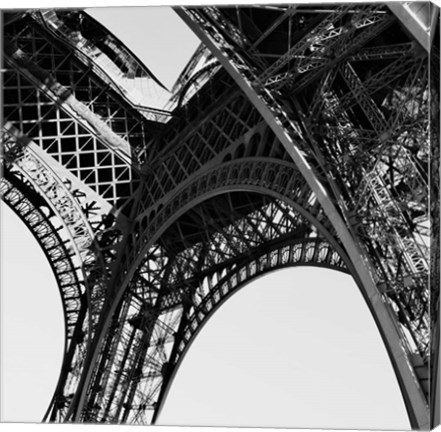 Framed Eiffel Views Square II Print