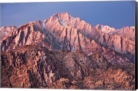 Framed California, Alabama Hills, Eastern Sierra Nevada Mountains Print