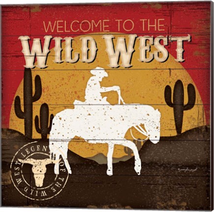 Framed Welcome to the Wild West Print