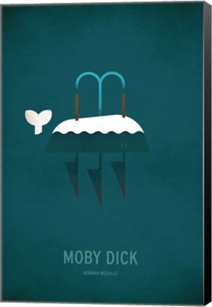 Framed Moby Dick Minimal Print