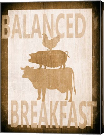 Framed Balanced Breakfast Two Print