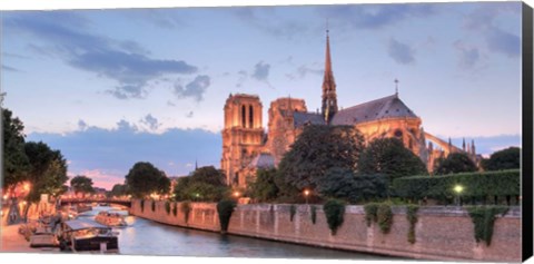 Framed River View - Notre Dame Print