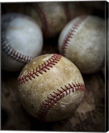 Framed Old Baseball Print