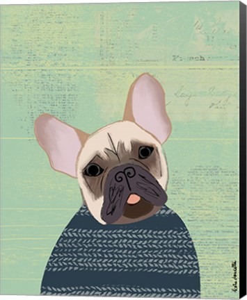 Framed French Bulldog Print