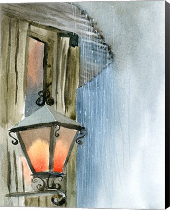 Framed Lamppost II Print