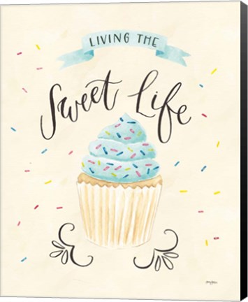 Framed Sweet Life IV Light Print