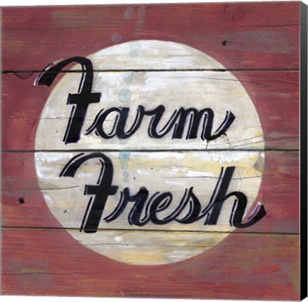 Framed Farm Fresh II Print