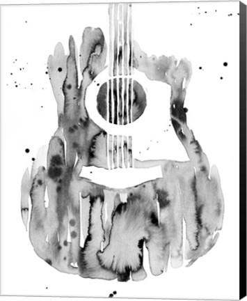 Framed Guitar Flow III Print