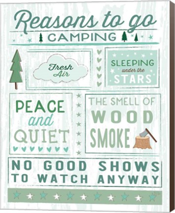 Framed Comfy Camping II Print