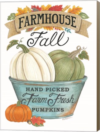 Framed Farmhouse Fall Pumpkins Print