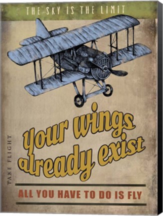 Framed Spread Wings Print