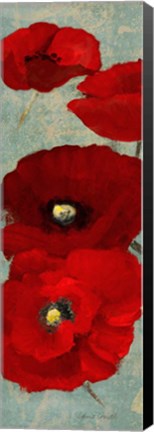 Framed Kindle&#39;s Poppies II Print