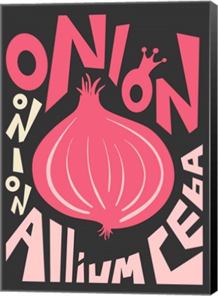 Framed Kitchen Onion Print