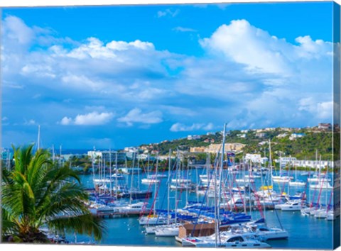 Framed Oyster Pond Bay, St. Maarten Print