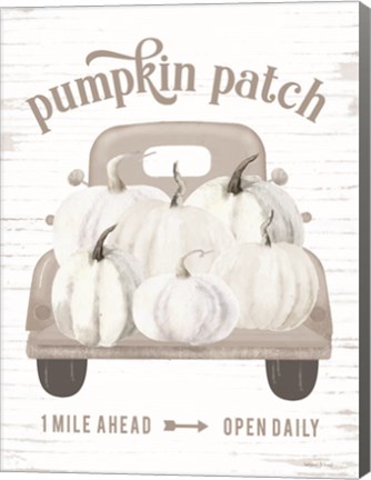 Framed Pumpkin Patch Truck Print