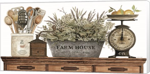 Framed Farm House Kitchen Print