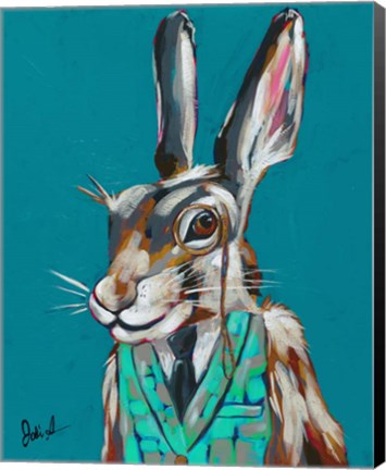 Framed Spy Animals III-Riddler Rabbit Print