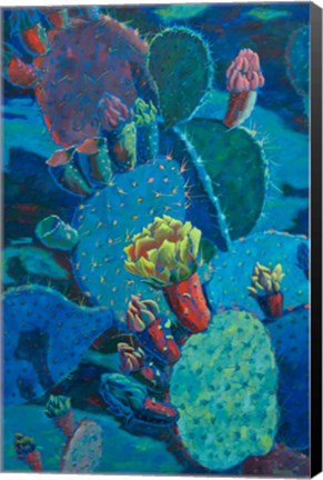 Framed Prickly Pear Night Print