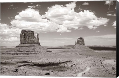 Framed Monument Valley IV Sepia Print