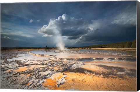 Framed Great Fountain Geyser Print