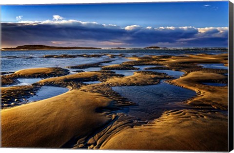 Framed Morning on Popham Beach Print