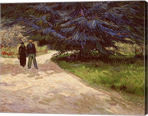 Framed Couple in the Park, Arles, 1888 Print