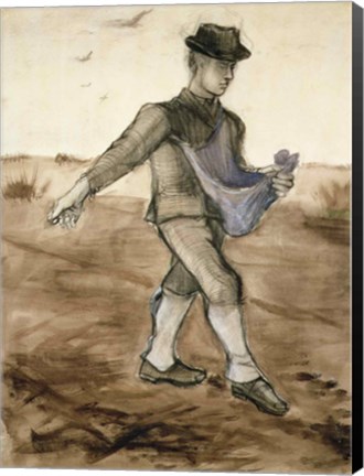 Framed Sower, 1881 Print