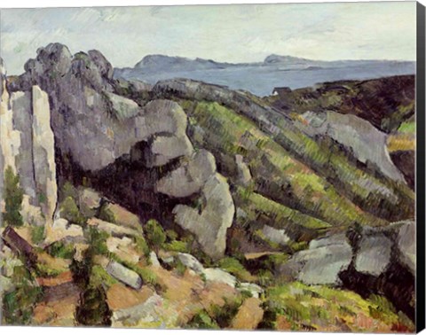 Framed Rocks at L&#39;Estaque Print