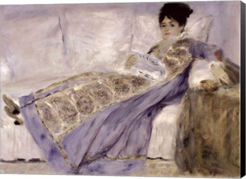 Framed Madame Monet on a Sofa, c.1874 Print