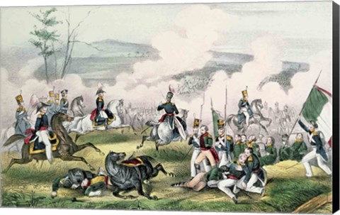 Framed Battle of Palo Alto, California, 8th May 1846 Print