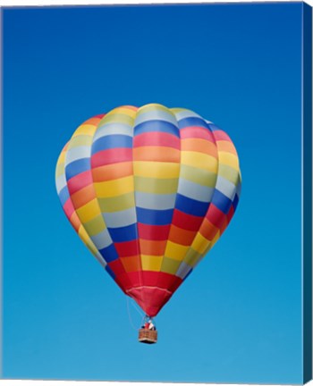 Framed Low angle view of a hot air balloon in the sky, Albuquerque, New Mexico, USA Print