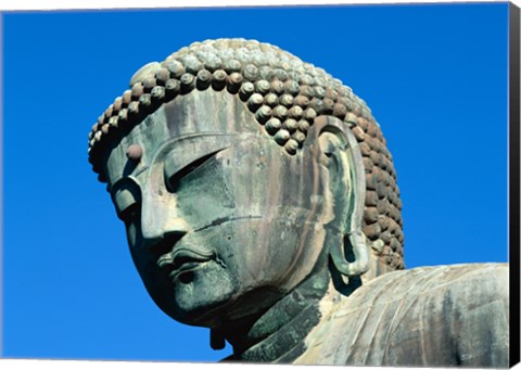 Framed Close-up of a statue, Daibutsu Great Buddha, Kamakura, Japan Print