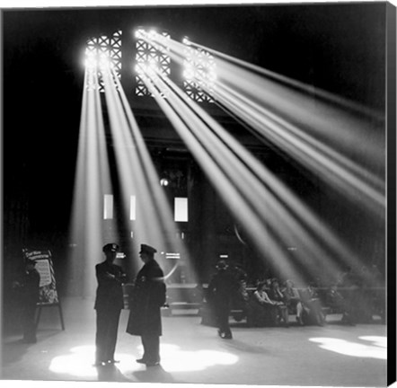 Framed Chicago Union Station 1943 Print