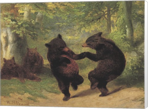 Framed Dancing Bears Print