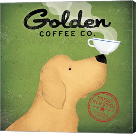 Framed Golden Dog Coffee Co. Print