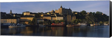 Framed Buildings On The Waterfront, Stockholm, Sweden Print