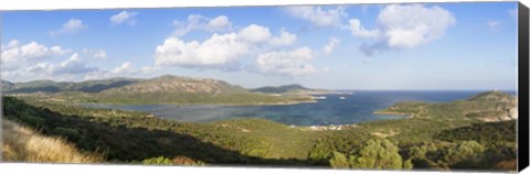 Framed Islands in the sea, Capo Malfatano, Costa Del Sud, Sulcis, Sardinia, Italy Print