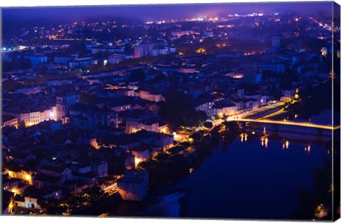 Framed Mont St-Cyr at Dawn, Cahors, Lot, Midi-Pyrenees, France Print