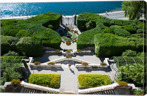 Framed Entrance of a villa, Villa Carlotta, Tremezzo, Lake Como, Lombardy, Italy Print