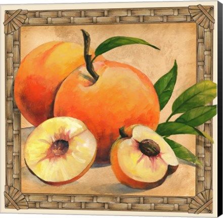 Framed Peaches Print