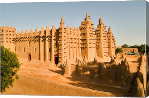 Framed Mosque, Mali, West Africa Print