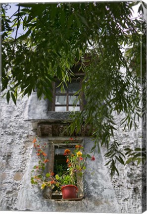 Framed Window Decoration in Sera Temple, Lhasa, Tibet, China Print