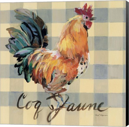 Framed Coq Jaune Print