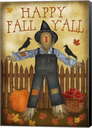 Framed Happy Fall Y&#39;all Print